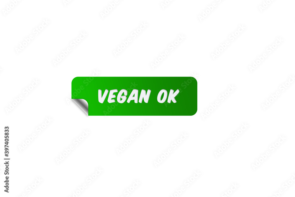 square green label displays words vegan ok square green label displays words vegan ok