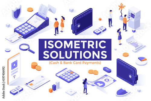 Isometric Landing Page Concept