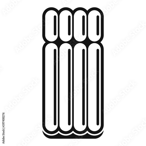 Inflatable mattress icon. Simple illustration of inflatable mattress vector icon for web design isolated on white background