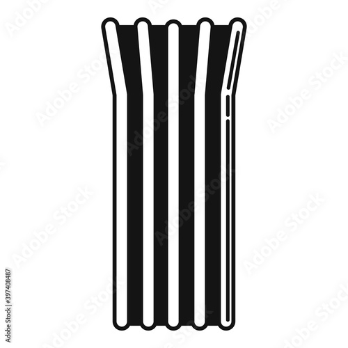 Holiday inflatable mattress icon. Simple illustration of holiday inflatable mattress vector icon for web design isolated on white background