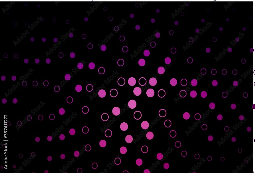 Dark Purple vector cover with spots. Dark Purple vector cover with spots.