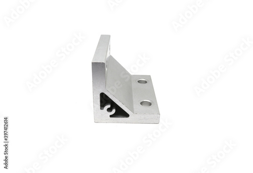 Aluminum profile accessories Bracket 40 mm isolated on white background