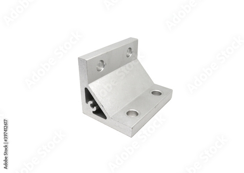Aluminum profile accessories Bracket 40 mm isolated on white background