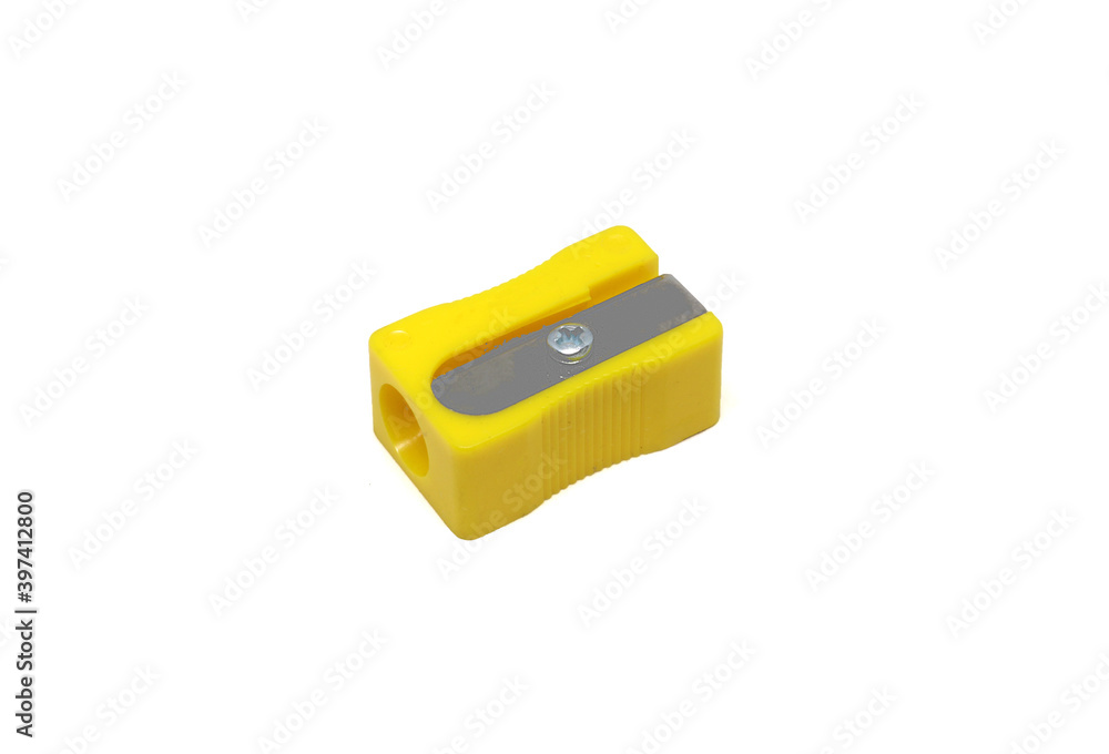 Pencil Sharpener Isolated on White Background. Pencil Sharpener Isolated on White Background.