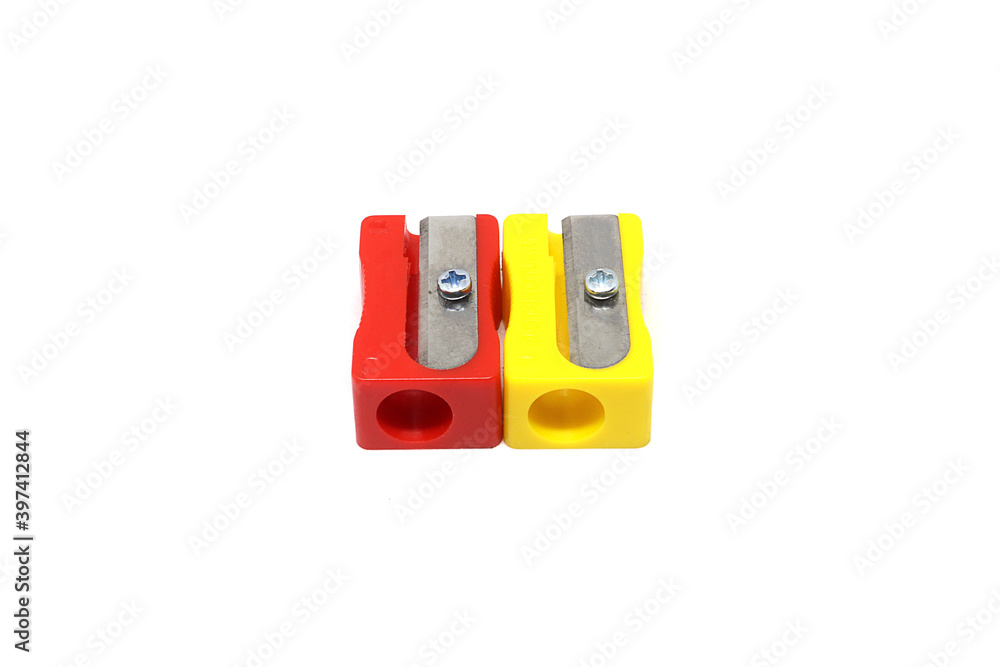 Pencil Sharpener Isolated on White Background. Pencil Sharpener Isolated on White Background.