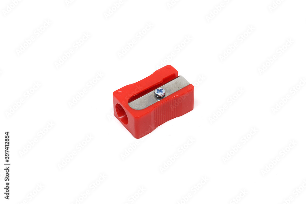 Pencil Sharpener Isolated on White Background. Pencil Sharpener Isolated on White Background.