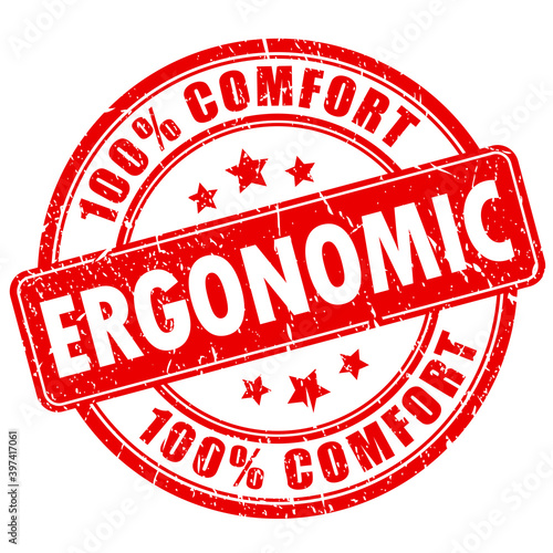 Ergonomic rubber stamp, comfort guarantee