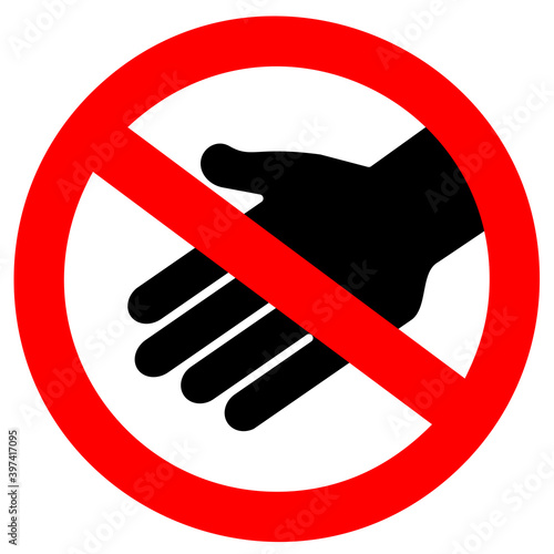 Do not touch vector sign