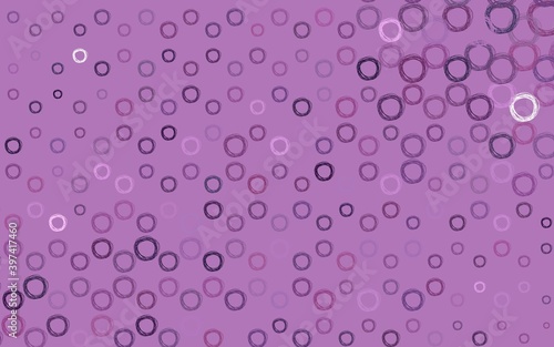 Fototapeta Naklejka Na Ścianę i Meble -  Light Purple, Pink vector layout with circle shapes.