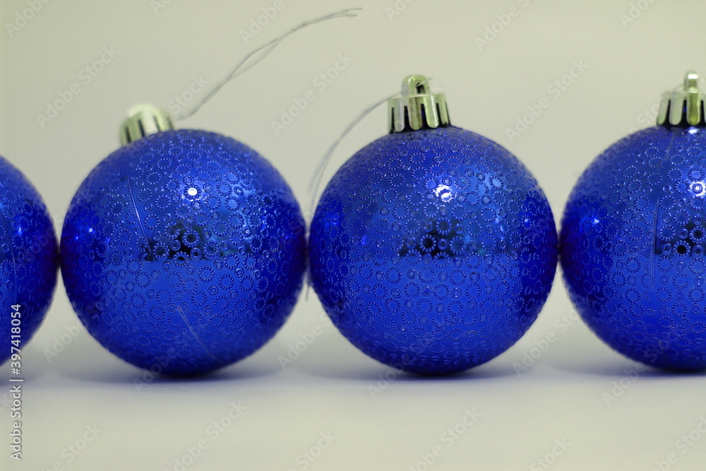 Christmas tree balls on a white background Christmas tree balls on a white background