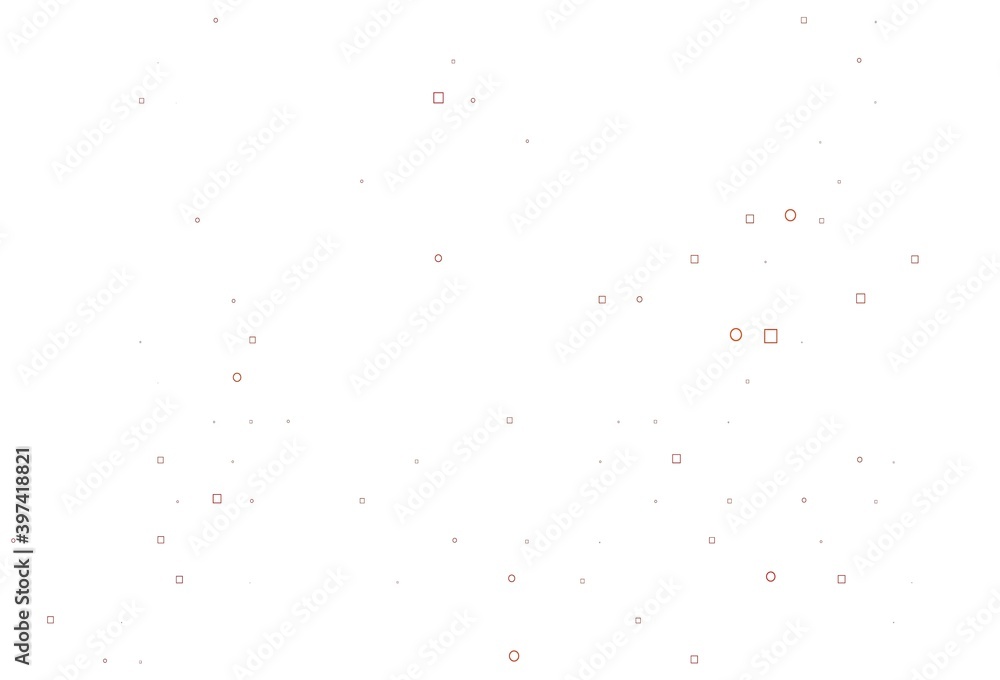 Light Yellow, Orange vector backdrop with dots, spots, cubes. Light Yellow, Orange vector backdrop with dots, spots, cubes.