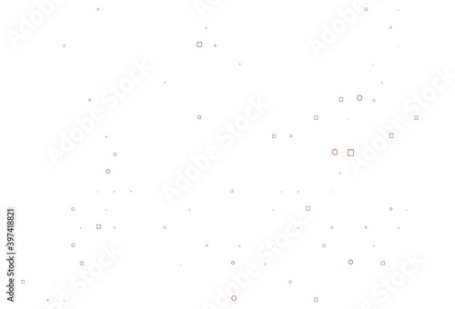 Light Yellow, Orange vector backdrop with dots, spots, cubes.