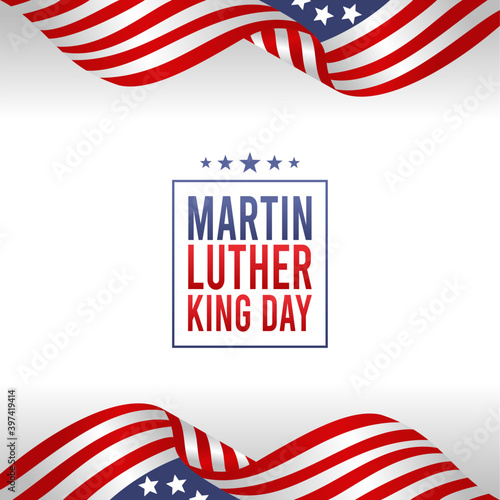 vector graphic of Martin luther king day good for Martin luther king day celebration. flat design. flyer design.flat illustration.