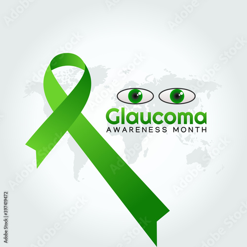 vector graphic of glaucoma awareness month good for glaucoma awareness month celebration. flat design. flyer design.flat illustration.