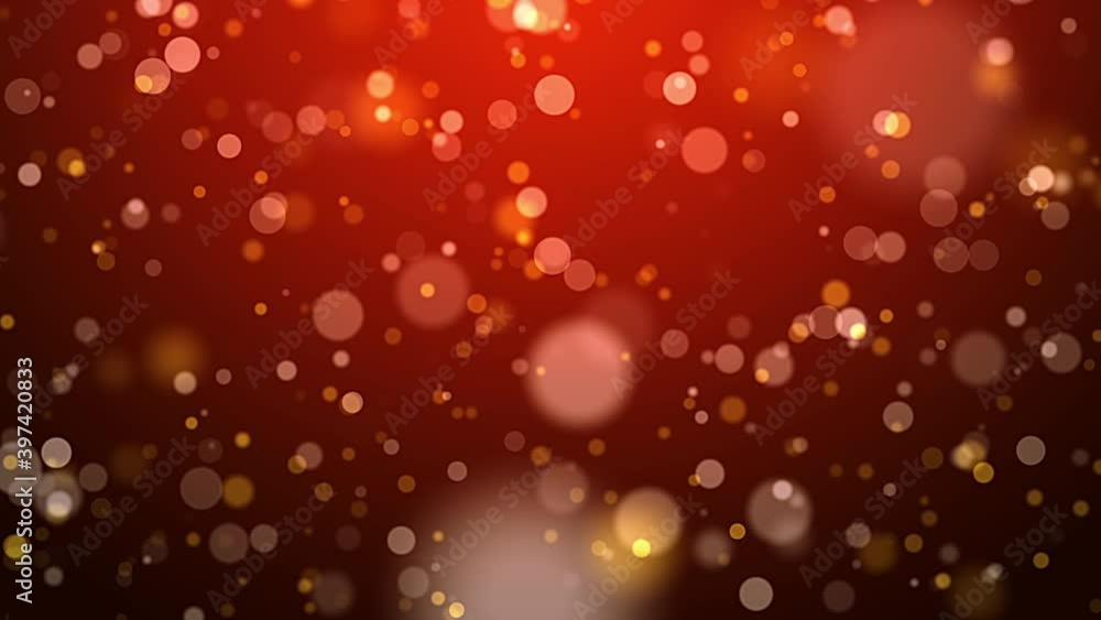 Holiday animation red background with flying sequins. New Year, Christmas, wedding, holiday, party Holiday animation red background with flying sequins. New Year, Christmas, wedding, holiday, party