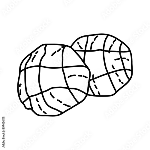 Kashipan Icon. Doodle Hand Drawn or Outline Icon Style