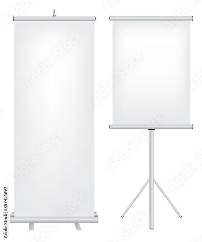 Roll up stand illustration