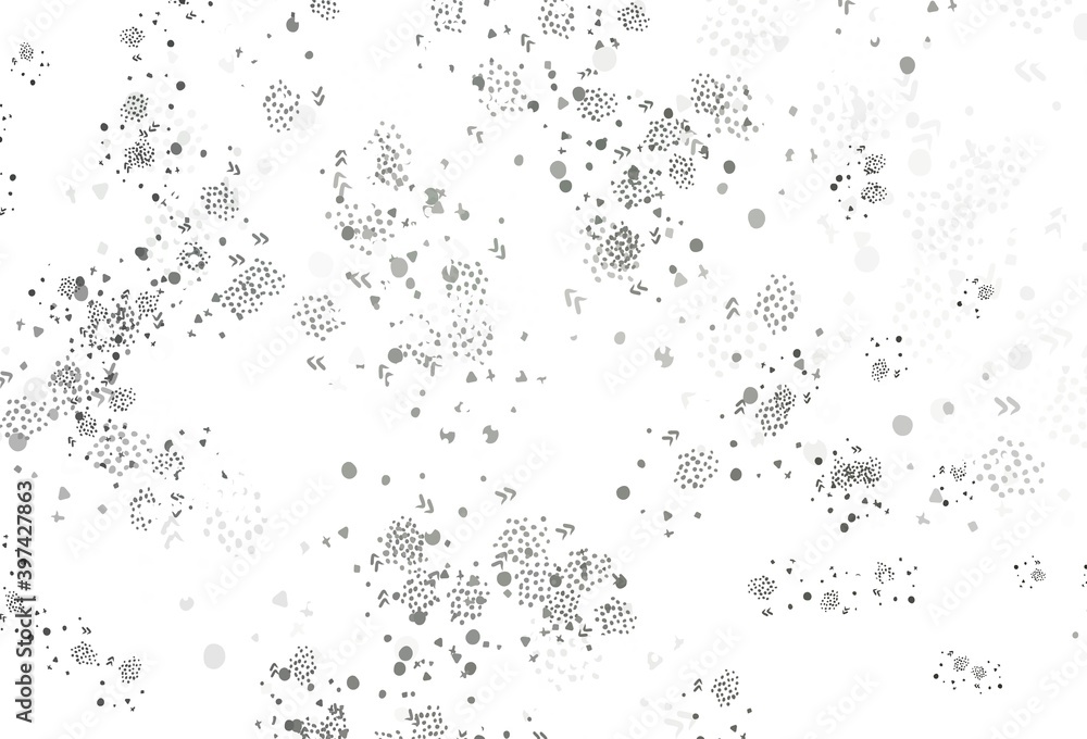 Fototapeta premium Light Gray vector texture with abstract forms.