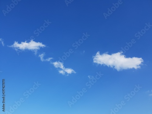 Clear sky and clouds in Seoul