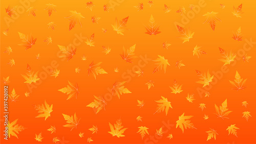 orange leaves background