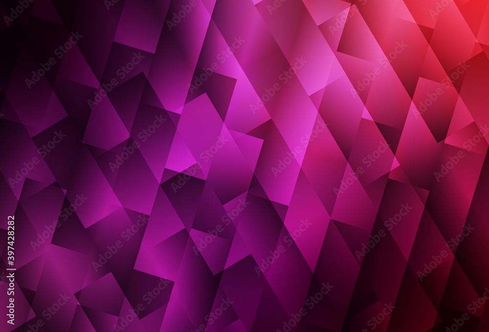 Obraz premium Dark Purple, Pink vector pattern in square style.