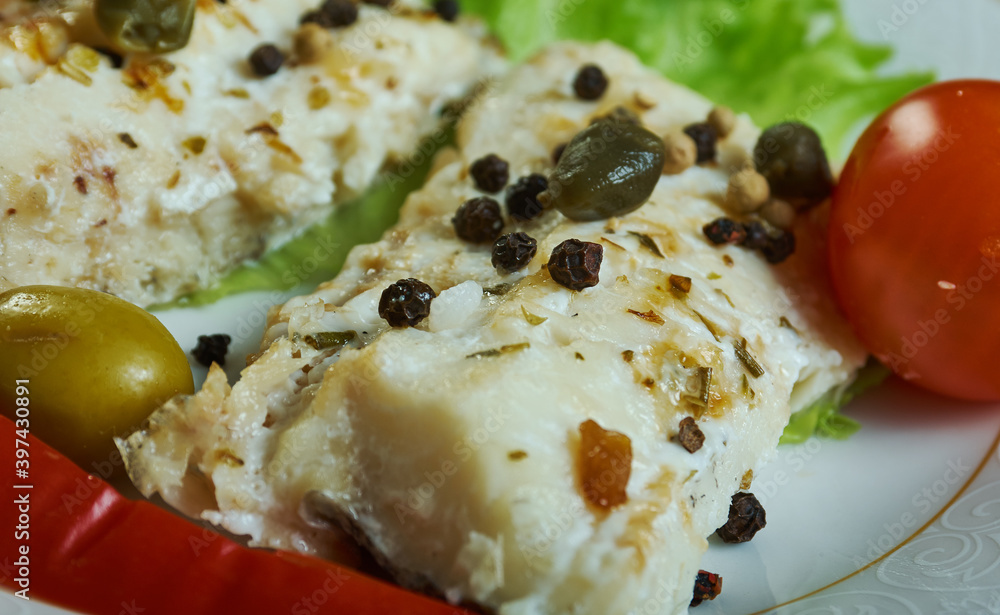 Filetti di orata al pepe verde Filetti di orata al pepe verde