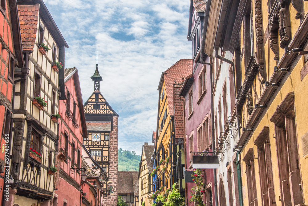 Riquewihr, Alsace (France) la rue principale
