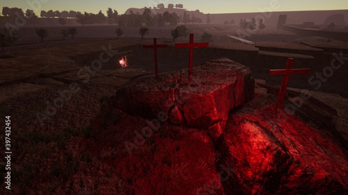 Golgotha evening