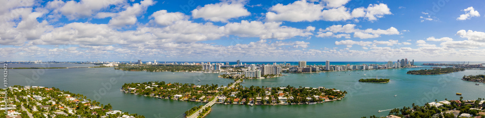 Landscpe panorama destination Miami Beach