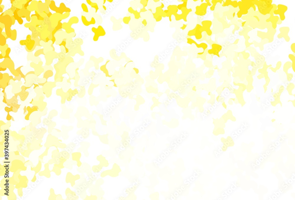 Light Orange vector texture with abstract forms. Light Orange vector texture with abstract forms.