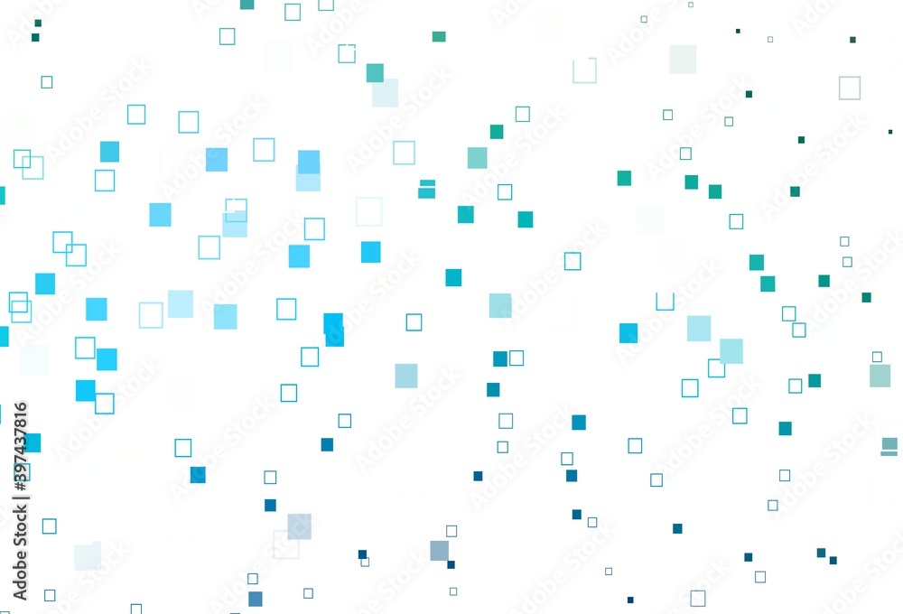 Light Blue, Green vector template with square style. Light Blue, Green vector template with square style.