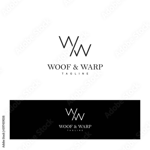Modern and luxurious WW letter initial logo design
