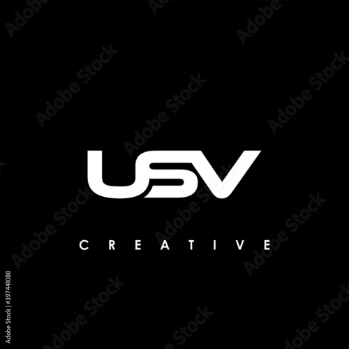 USV Letter Initial Logo Design Template Vector Illustration	
 photo