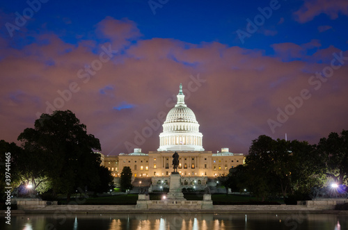 U.S. Capitol Buiding at night - Washington D.C. United States of America