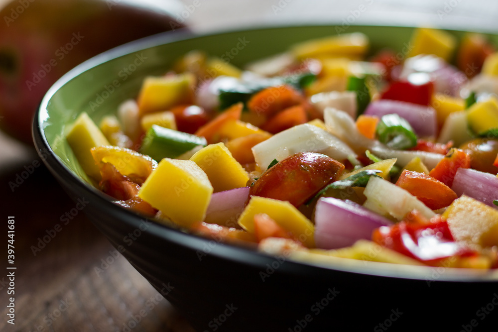 Mango, fennel, tomato, onion, celery salad Mango, fennel, tomato, onion, celery salad
