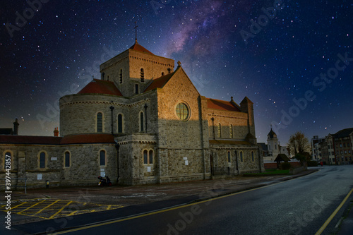 church in the night