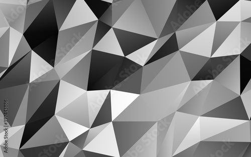 Light Silver, Gray vector blurry triangle template. © Dmitry