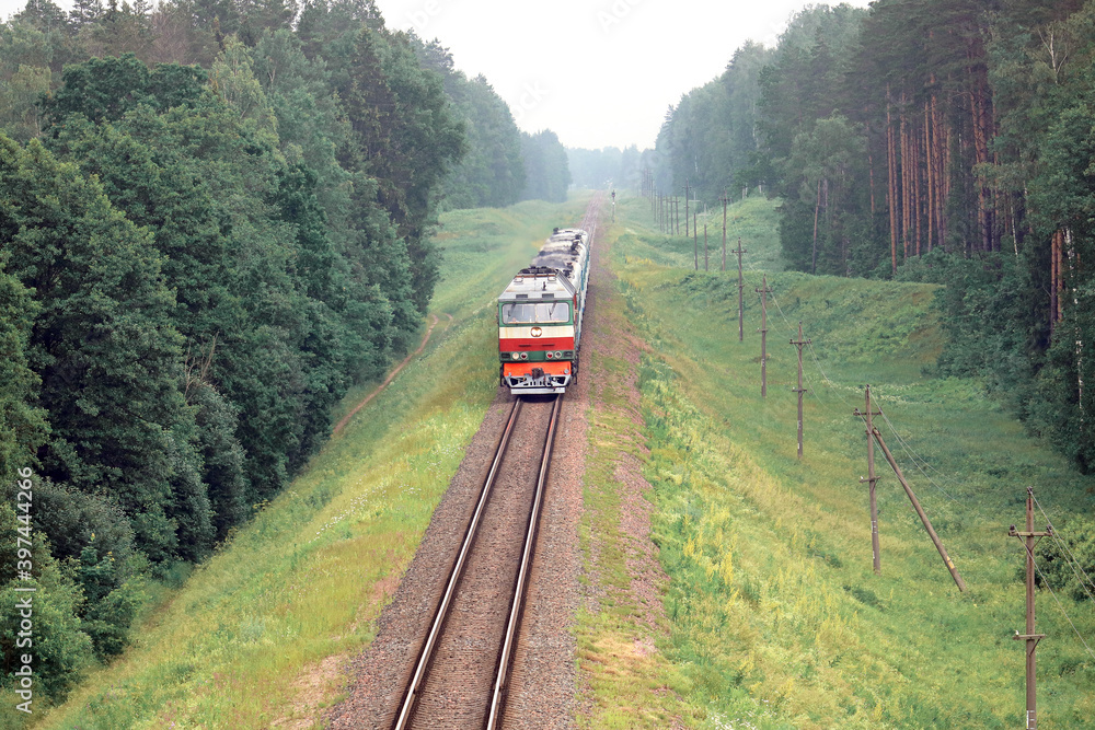 Obraz premium travelling by train 