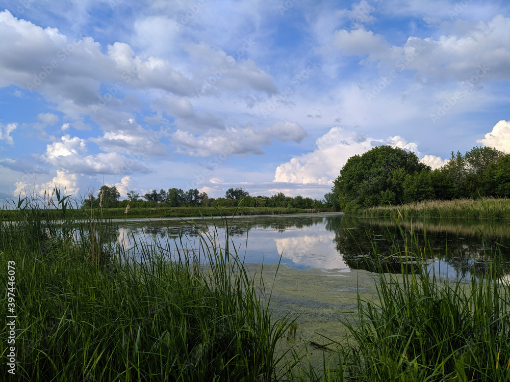 lake and sky