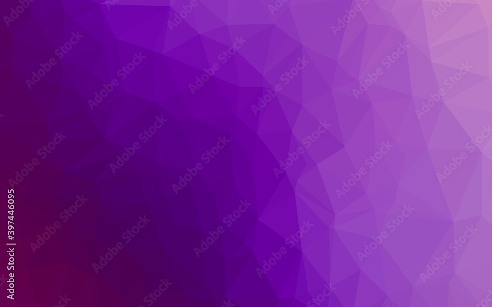 Obraz premium Light Purple vector polygon abstract layout.
