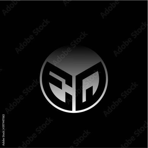 Free Download Initial letter E Q Modern circle with elegant colored background frame - GFXLoad