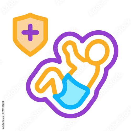 born in shirt color icon vector. born in shirt sign. isolated symbol illustration
