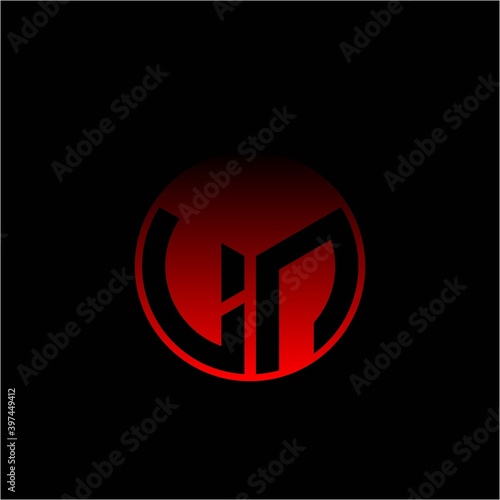 Free Download Initial letter L N Modern circle with elegant colored background frame - GFXLoad
