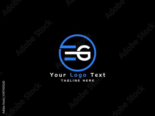 GE EG Logo Letter Icon, ge Logo Letter Vector Stock
