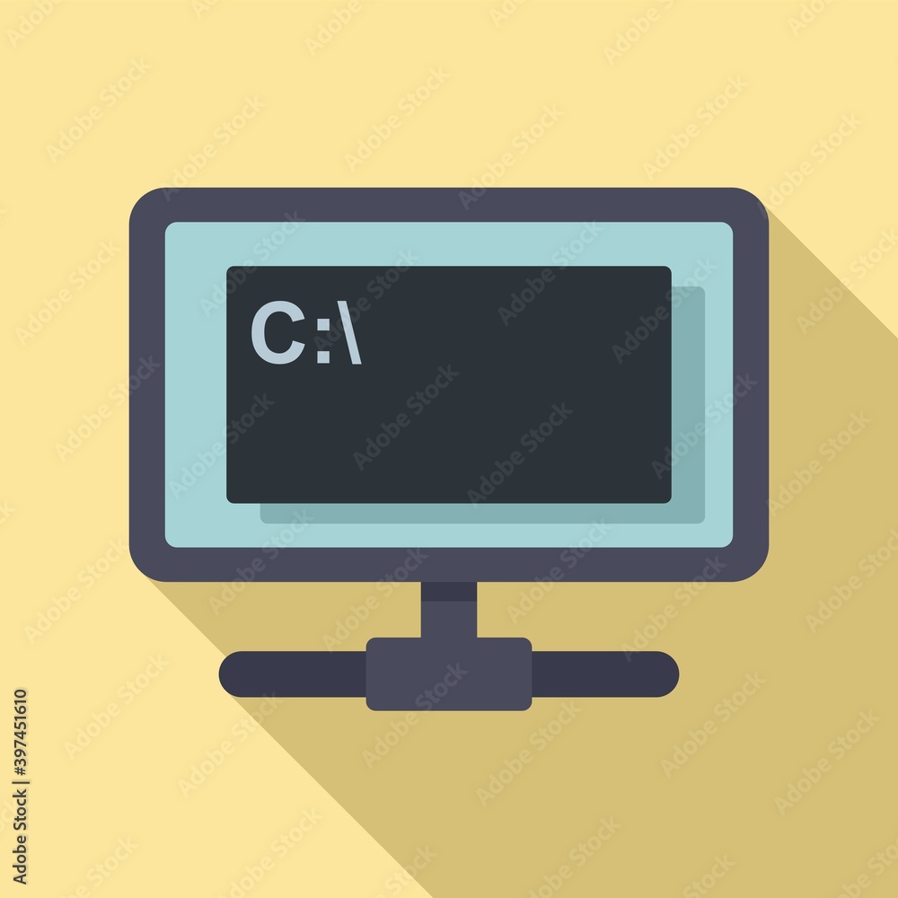 Monitor testing software icon. Flat illustration of monitor testing software vector icon for web design Monitor testing software icon. Flat illustration of monitor testing software vector icon for web design