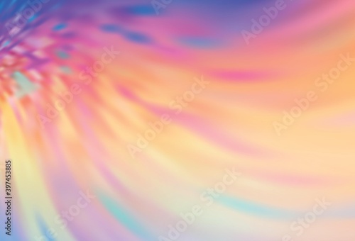 Light Multicolor vector blurred shine abstract template.