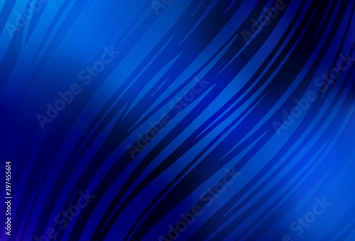 Light BLUE vector blurred and colored pattern.