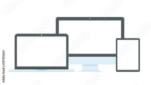 Digital equipment. Smart device technology to help work in the office. Notebook and phone