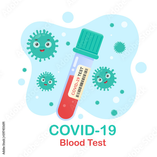 Blood test. Blood of coronavirus patients in vitro to invent vaccine.