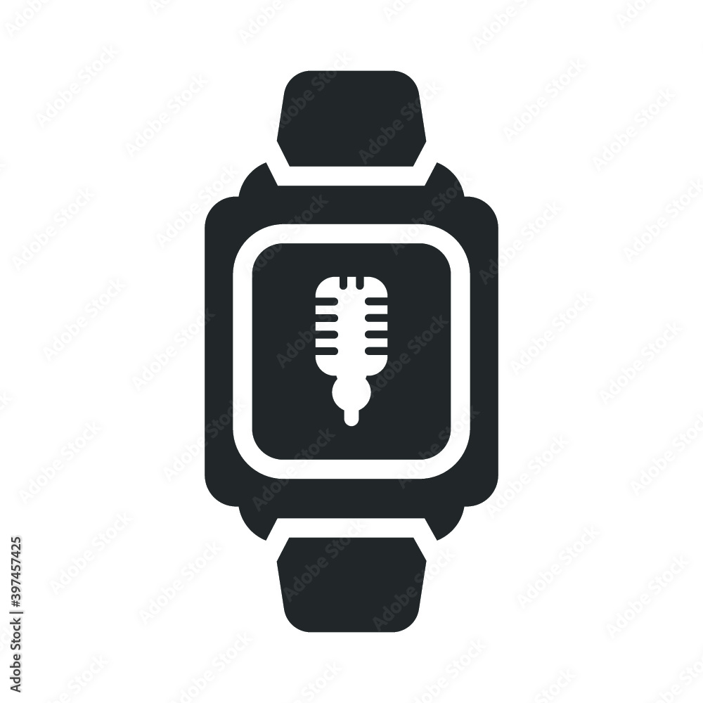 Recorder, smart watch icon Recorder, smart watch icon